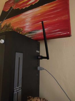 Product Review of 600Mbps Wireless USB WiFi Receiver Adapter 2.4Ghz for PC Laptop Wireless Antenna Adapter from 𝔽**𝕃 𝔾** ** 𝕐** 0