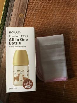 Product Review of [ Tặng Khăn Sữa ] Bình Sữa Moyum Cao Cấp Nhựa PPSU Size 170ml/270ml Voi Kem bin hsu amoy uum from ❤**️ 1