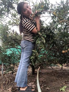 Product Review of (LOE9TAC11) Quần Jean Nữ Dáng Loe 9 Tấc (92cm) Dành Cho Nàng m50 Pants Denim Women Có Túi from H**g H**h 1