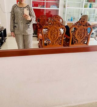 Product Review of BỘ ĐỒ NGỦ MẶC NHÀ TAY DÀI THÔ NHUNG CỔ TRÒN TRẺ TRUNG HOT 2023 from H**g L** b** 9** 0