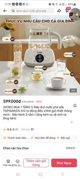 Product Review of ( MUA 1 TẶNG 1) Máy đun nước pha sữa M3-01 TOPGIAKIDS tự động điều chỉnh giữ nhiệt thông minh thay thế Ấm Siêu Tốc - Bảo hành 3 năm ( tặng kèm lồng hâm) Ấm Đun Đun Siêu Tốc from 💫**💫 1