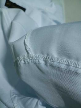 Product Review of Sơ Mi Lụa Màu Trơn Tay dài chất liệu lụa mềm mịn phom body Áo Menswear Trắng from ✨**h V** P** 3