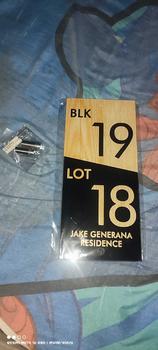 Product Review of OAK Wood Light Waterproof Double House Plate Number Acrylic Home Signage Address with Stand off Bolt Decor Wooden from M**n K**h 1