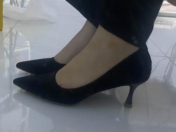 Product Review of Giày cao gót nữ mũi nhọn chất tuyết nhung mềm cao cấp full hộp kiểu dáng cơ bản thanh lịch cao 5cm ( AH15 ) from G**i 0