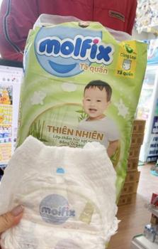 Product Review of [Bao bì thay đổi theo từng đợt nhập hàng] M34 - [BAO BÌ MỚI] - Tã quần Molfix Thiên nhiên Ultra - Bịch Lẻ Cho Bé from H** 0