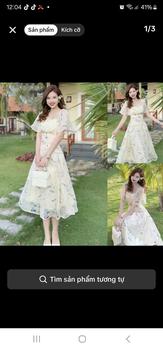 Product Review of Đầm nữ dáng xòe cánh tiên phối voan ngực xinh xắn 086 Women Voi Dress from t**c n**n 0