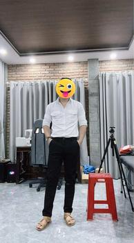 Product Review of Áo sơ mi nam tay dài hai túi đắp hộp vải Oxford denim công sở Nexx&Dee SM04 from K**o 0