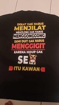 Product Review of Kaos Dekat Gak Harus Menjilat Gak Bahaya Ta Premium Katun Combed Distro 24s Nyaman from R**Y 0
