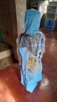 Product Review of HEIM 6-15 years PVC children raincoat/poncho with inflatable brim,waterproof,cartoon,student,kids from c**n p**o 2