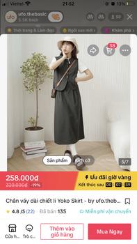 Product Review of Chân váy dài chiết li Yoko Skirt - by ufo.thebasic Nữ Women from N** G**4 0