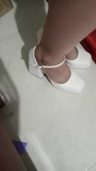 Product Review of (Phúc Minh) GIẦY Cao Gót Nữ Bít Hậu Trơn Chất Liệu Da Mờ Mũi Vuông 10 phân (Phom rộng) Shoes giàycaogót DéP giay cuoi bup Women giay  7 from T** l** G**g 1