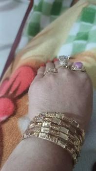 Product Review of Nhẫn kim tiền nữ hoàng hột cao đồng đỏ không xi màu miền tây from B**h T**y 1**0 0
