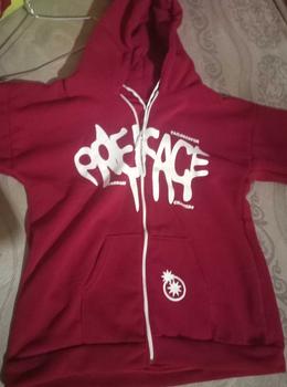 Product Review of Áo nỉ hoodie form rộng tay bồng phối vai Nữ Top Women in 2 mặt - Chữ Chảy from 𝙉**𝙖 1