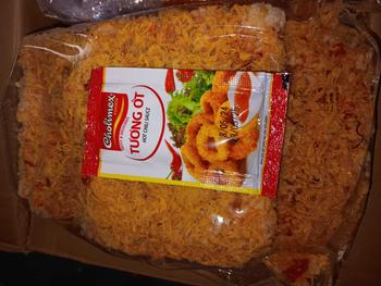 Product Review of CƠM CHÁY PHỦ CHÀ BÔNG Kèm tương ớt Siêu Ngon Ăn Vặt Hong Anh Clean Food Snack from n** h** i** l** đ** t** 0