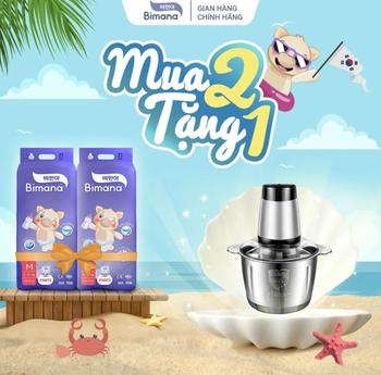 Product Review of [TẶNG 1 QUÀ] COMBO 2 bịch Tã bỉm Bimana Hàn Quốc thấm hút tốt, mỏng thoáng và an toàn cho bé from H**n 0