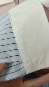 Product Review of Áo sơ mi kẻ sọc viền trắng from T**n 1