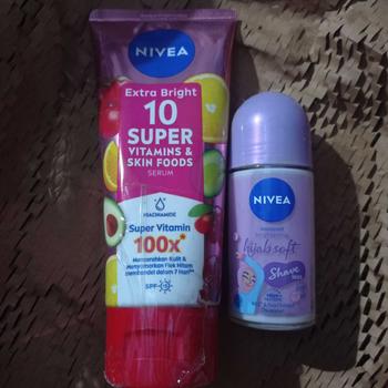 Product Review of NIVEA Body Care Package - Extra Bright 10 Super Vitamins + Shaveless Deodorant - Mampu  Mencerahkan Ketiak dan Melembutkan Kulit from u**8 1