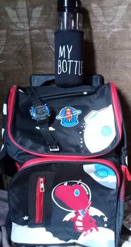 Product Review of Tas Troli Backpack Dinoo Space Untuk Laki Laki PAUD TK SD Free Jam Tangan Dan Botol Minum Keren from i**9 0