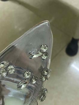 Product Review of LOVIIECORNER GIÀY CAO GÓT MŨI NHỌN SLINGBACK - FORM BÉ - GUỐC NỮ QUAI TRONG ĐÍNH ĐÁ SANG TRỌNG GÓT ĐŨA 9 PHÂN - G240870 from T**h B**h 2