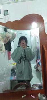 Product Review of Áo nỉ hoodie form rộng tay bồng phối vai Nữ Top Women in 2 mặt - Chữ Chảy from T**o V** 2