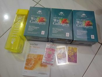 Product Review of 3 BOX WEN COLLAGEN STRAWBERRY BPOM from Y**🔥 1