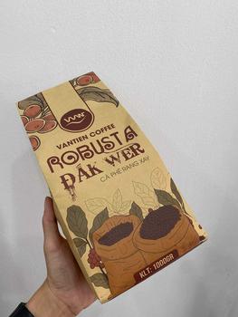 Product Review of 1KG Cà phê rang xay Vantien Coffee Robusta Đắk Wer vị đắng mạnh, nhiều hàm lượng cafein, cà phê rang mộc nguyên chất 1kg/túi Cafe from A**n 1