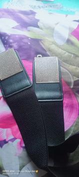 Product Review of Gesper Cewek Ikat Pinggang Lebar Sabuk Wanita Belt obi Fashion Branded Korea Panjang Import Silver Hitam Karet from n**g @**. 0