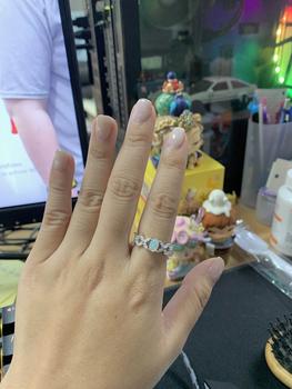 Product Review of แหวนโอปอลแท้ | ซื้อ 1 แถม 3 | แถมเครื่องประดับ แถมกล่อง แถมผ้าเช็ด l แหวนพลอยโอปอลแท้ แหวนเงินแท้ แหวนพลอยแท้ from ม**ว 1
