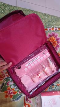 Product Review of PIFACIA Cosmetic Bag POLOS Tas Kosmetik Travel Bag Multifungsi from l**u 1