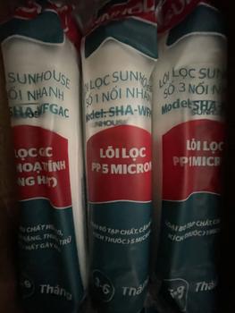 Product Review of Bộ lõi lọc nước 123 đúc liền nối nhanh Sunhouse chính hãng, dùng cho cây nước nóng lạnh model SHA76214CK-S, SHA76215CK from C**h 2