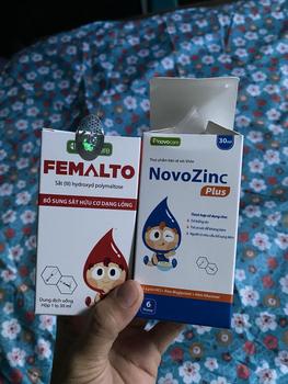 Product Review of Combo sắt kẽm Novocare hữu cơ cho bé - Sắt hữu cơ Femalto và Kẽm hữu cơ NovoZinc Plus dạng nhỏ giọt from H**1 1