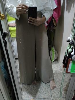 Product Review of Jeha Kulot - Bawahan Wanita - Ceruty - Polos - Celana Rit - Kuliah - Jalan - Santai - Kasual - Elegan - Santai Muslim Panjang from M**🐈 1