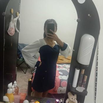 Product Review of ชุดเซตผ้าวูลเวฟ เสื้อแขนยาวผ้าซีฟองอกทรงหัวใจ+กางเกงกระโปรงแต่งกระดุมไม้ (F72,F73) A2083 from u**4 2