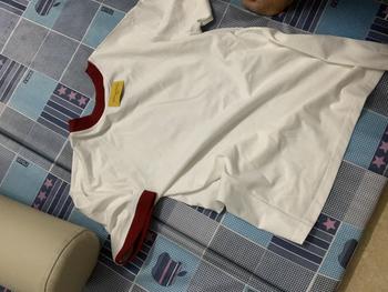 Product Review of Áo thun L0 v3 in phối cổ  đỏ họa tiết Chất vải cotton dày dặn XEM VIDEO from T**i S** 0