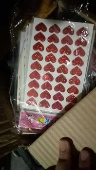 Product Review of สติ๊กเกอร์เกอร์หัวใจ1แพคมี10แผ่น ขายส่ง12แพค(120แผ่น) from R**e 0