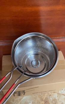 Product Review of Nồi chiên ngập dầu dung tích 1200ml dùng được cho bếp từ có lưới lọc tiết kiệm dầu chất liệu thép không gỉ 304 from B**h M** K**s 0