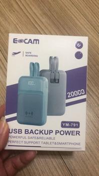 Product Review of powerbank20000mah แบตสำรองไร้สาย รุ่น YM-791 แม่เหล็กดูดชาร์จธนาคารพลังงาน การชาร์จแบบไร้สายแม่เหล็กแบบสองสาย พลังมือถือ from ป**🔮 1