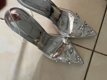 Product Review of LOVIIECORNER GIÀY CAO GÓT MŨI NHỌN SLINGBACK - FORM BÉ - GUỐC NỮ QUAI TRONG ĐÍNH ĐÁ SANG TRỌNG GÓT ĐŨA 9 PHÂN - G240870 from B** i** c** a** đ** 1