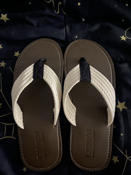 Product Review of COOPER SHOP Dép Xỏ Ngón Quai Vải , May Đế Cao Cấp Đế Bằng Cao Su Đồng Nam Nhung depnam Slipper DéP dibien Sandal, dép lào sanpham moi from B**🌽 0