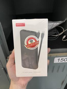 Product Review of [รับประกัน1ปี] Eloop E33 / E33 Line แบตสำรอง 10000mAh ชาร์จ 2.4A 12W Powerbank มีสายชาร์จในตัว Type C และ L-Cable พาวเวอร์แบงค์ เพาเวอร์แบงค์ ของแท้ 100% Power Bank from n**p 0