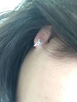 Product Review of Bông tai nơ Bốn cánh Mềm mại HMJ đường kính 8mm Hoa Tai Women Khuyên Tai from E** b** h** ố** 0
