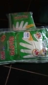 Product Review of ถุงมือพลาสติกตราซันไบรท์(Sun Brite)(1ซองมี 24 ชิ้นหรือ 12คู่ )  1 โหลมี12แพ็ค มี 288 ชิ้น พร้อมส่งจ้า from เ**บ 2