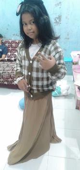 Product Review of 4in1 Setelan lengkap Yeji Cardi ( Cardi + Rok + Hijab ) Outfit Rajut Korean Style from u**8 0