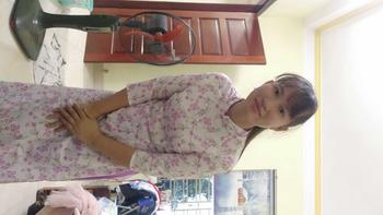 Product Review of Áo dài hoa nhí tím lụa Nhật in 6D _ Mã P64 from Q**h B** ** 1
