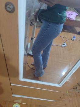 Product Review of quần jeans loe gấu to dài mẫu trơn cạp cao cho nữ from T**ư 0