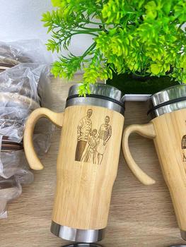Product Review of Personalized Bamboo Mug Thumbler/ Free Name/Laser Engrave / Coffee Cup from L**y P**a 0