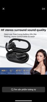 Product Review of Tai nghe Bluetooth điều chỉnh xoay 130 ° treo tai, tai nghe Bluetooth âm nhạc kinh doanh thể thao, tai nghe không dây cảm ứng Bluetooth thông minh 5.49, mới Nhét Tai Nghe Nhạc Earphone from T**g v** 0