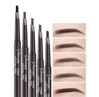 Product Review of Mai Ou Li 3D ปากกาเขียนคิ้วหลายเอฟเฟกต์ แปรงเขียนคิ้วหมุนได้สองหัว มีให้เลือก 5 สี กันน้ำ และทนทาน ปากกาเขียนคิ้วทรงสามเหลี่ยมไม่ใช่เรื่องง่ายสำหรับผู้เริ่มต้นที่จะเลอะ ปากกาแต่งหน้า เจลแท่งเหลว ติดทนนาน กันรอยเปื้อน from l**5 0