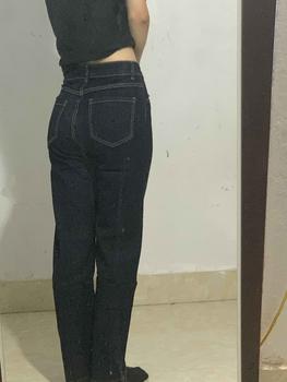 Product Review of Quần jean chỉ nổi màu xanh tím than kiểu quần jean ống suông hot trend JEAN ZY from B**n ❄** 0