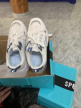 Product Review of giày nam tăng chiều cao 5cm lưới kết hợ da có phản quang sp 2002 Sneaker Cao Su Đế Bằng Shoes from L**家 ** 1